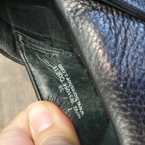 Born Women Y2K Leather Slip On Wedge Clogs shoes sz 7 - Picture 12 of 12